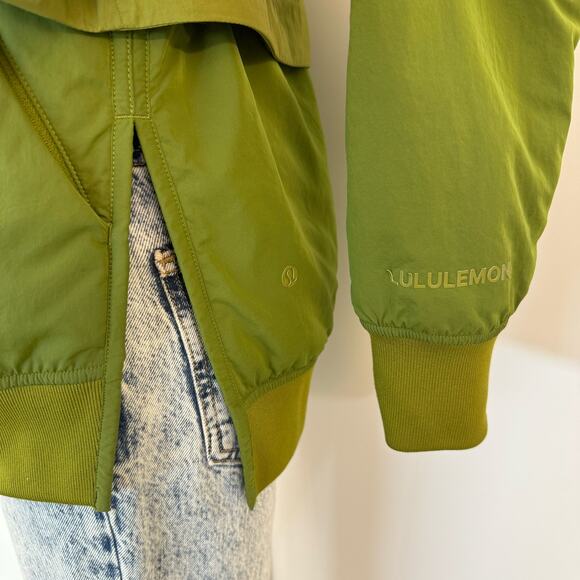Lululemon 3 in 1 Insulated Bomber Jacket in Juniper Olive Green Size 4 - Picture 6 of 14